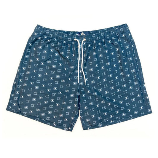Island Bum Nautical Flag Swim Trunks